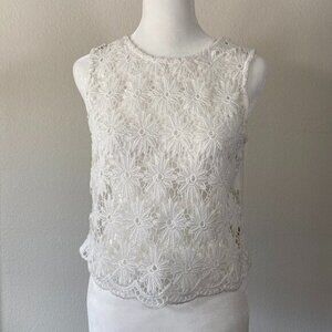 Mine Lace White Tank